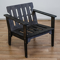 Кресло садовое (пропитка венге)